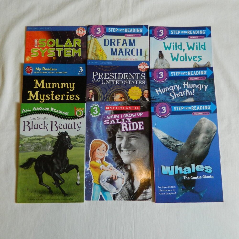 Step into Reading Level 3 Books Sharks Whales Wolves and more